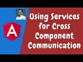 45. Making the cross component communication using the services by event emitter in the angular.