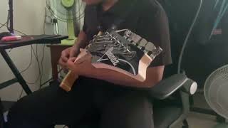 Wings - Taman Rashidah Utama guitar karok instrumental cover feat Azizi(my 2nd son) on solo