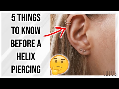 Is it safe to get a double helix piercing?