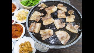 【台北韓式烤肉】南大門韓國烤肉，免動手有專人幫忙烤肉，大口吃生菜包豬五花肉!