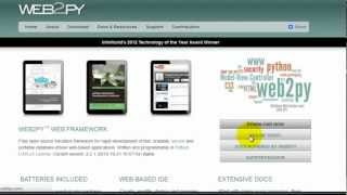 Crash Course in web2py (hello world!)