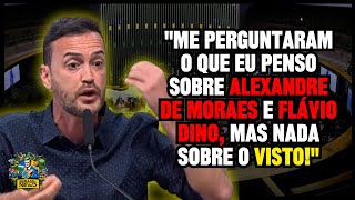 Jornalista português Sérgio Tavares discursa no senado sobre a sua vinda ao Brasil