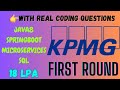 2-7 Years Interview Experience | Java | Spring Boot | Microservices | SQL | KPMG