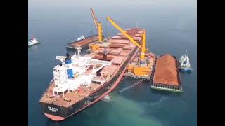 Proses loading Bauxit in Loading Point 2 (Boffa- Guinea West Africa)