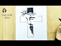 crucifixion of jesus drawing easy easter drawing jesus shadow drawing how to draw jesus