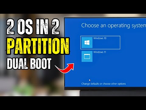 How to Install Two Operating Systems on Two Different Partitions - EASY