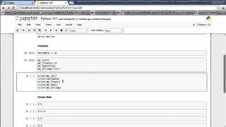 Python 101 1: Basic Syntax