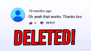 This DELETED YouTube Channel Commented On A Video?! (explained!)