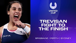 Martina Trevisan Fight To The Finish | United Cup 2023