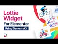 Lottie Animation Widget in Elementor with Elementskit