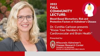 Know Your Numbers for Cardiovascular and Brain Health | 2022 Fall Community Lecture