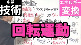 【中学技術】回転運動［エネルギー変換の技術］