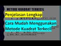 Menghitung Metode Kudrat Terkecil (Regresi Linear) Secara Manual