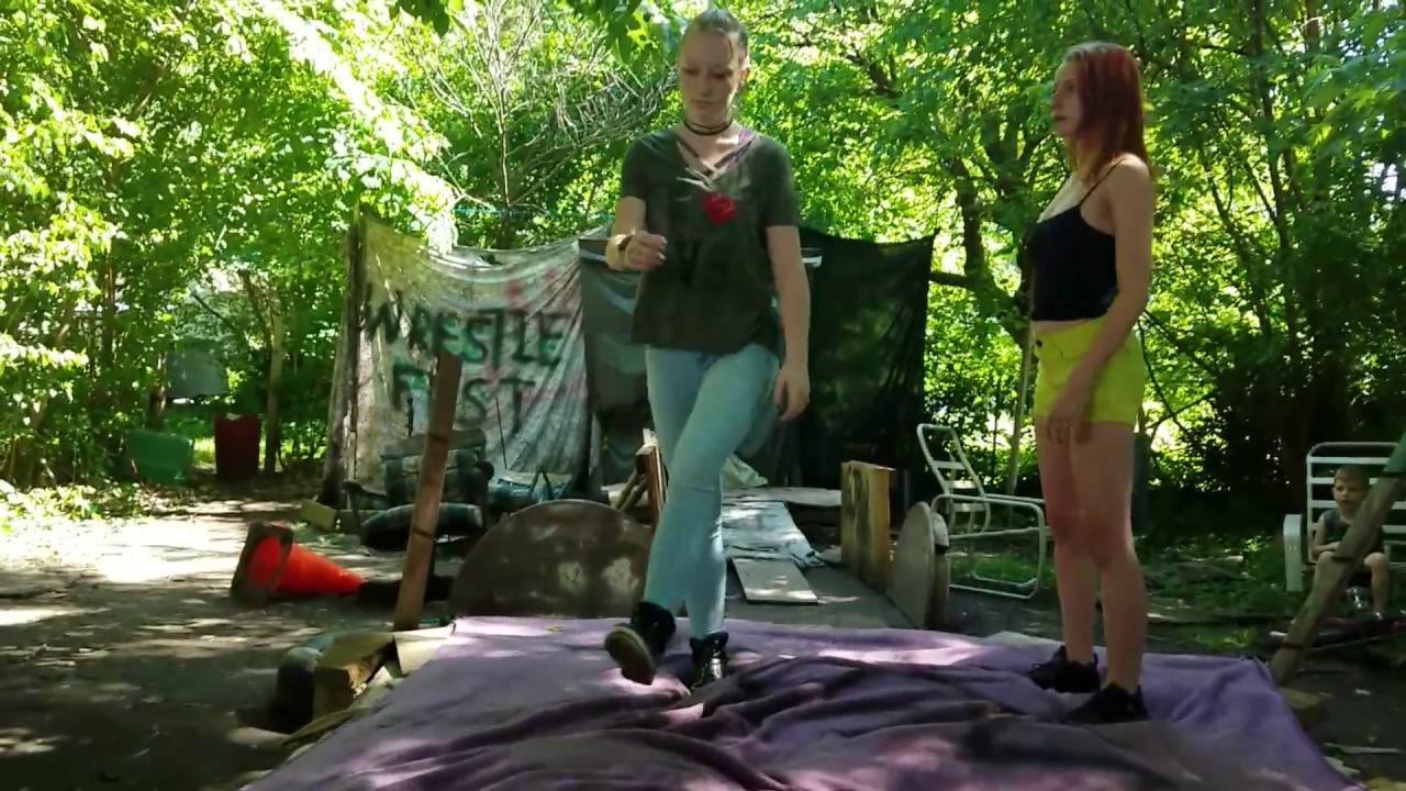 NGJPW BACKYARD WRESTLING: FIRST EVER WOMEN'S MATCH!!!! - YouTube