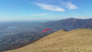 Paragliding from Monte Cornizzolo, Italy