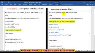 #22 Java + Oracle :::difference between executeUpdate() and executeQuery()