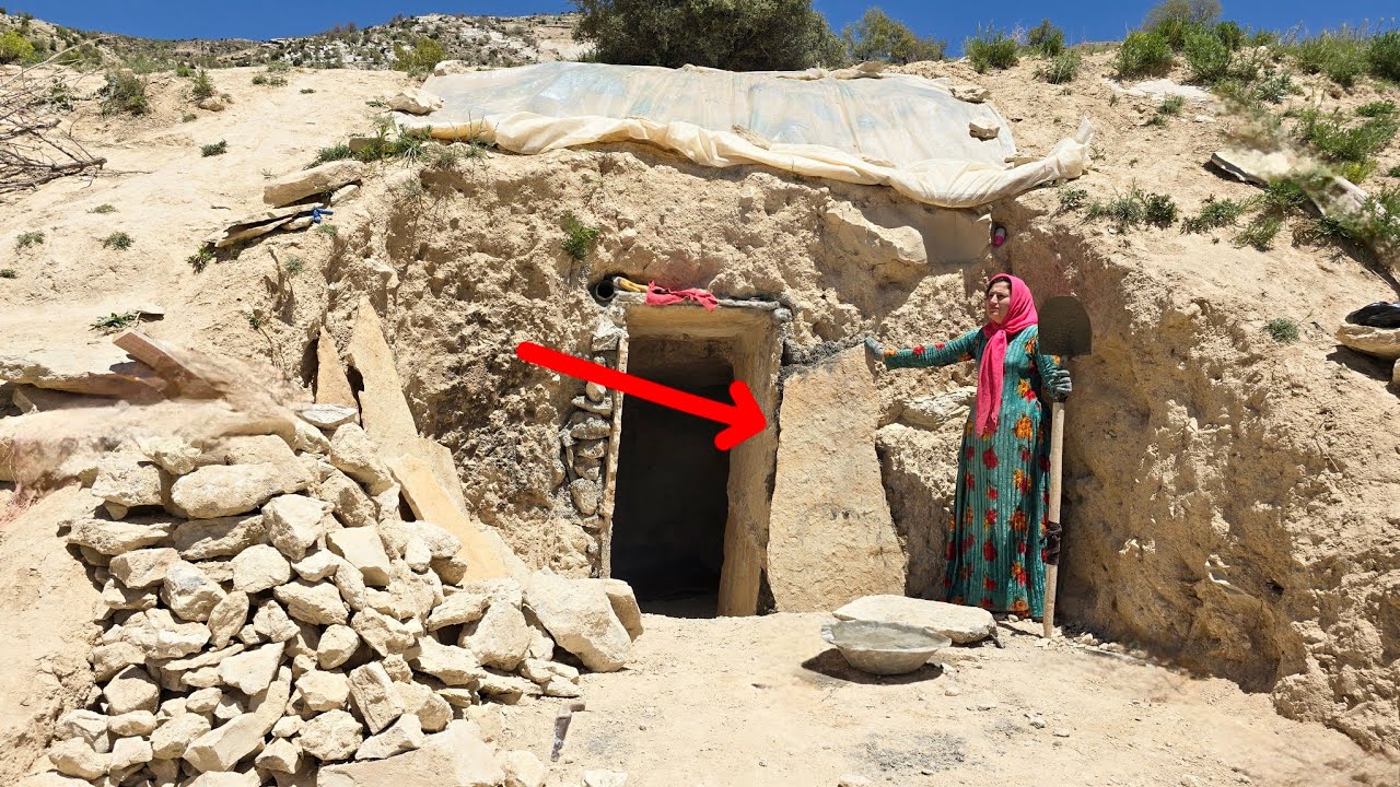 Nomadic Artist Lady S Magical Cave Beginning To Build A Legendary Wall