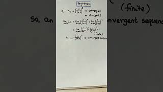 Convergent \u0026 Divergent Sequences Questions #digitallearningportal #shorts #shortsfeed #ytshorts