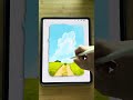 Procreate Landscape☁️🌲  #procreatetutorials #procreate #beginnerarttips