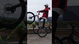 自転車テクニック【ダニエル】#パパの自転車取られた #9yearsold #今日のあきちゃん