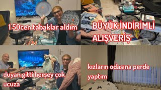 ALMANYA VLOG/ KASADA YARI FİYATINA❌️ YENİ TABAKLAR ALDIM❌️ALMANYA DA BÜYÜK İNDİRİMLİ KİK ALIŞVERİŞ