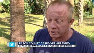 Caregiver arrested after bedridden 80-year-old found lying in human and animal feces