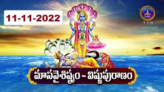 మాస వైశిష్ట్యం విష్ణు పురాణం | Masa Vaisistyam | Vishnu Puranam | Tirumala | 11-11-2022 | SVBC TTD