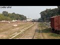 732 down barendra express entering rajshahi railway station with locomotive 6515