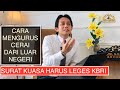 Cara Mengurus Cerai Dari Luar Negeri Pakai Pengacara