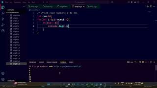 JavaScript Program to Print Even Numbers Using Loops | Beginner Tutorial