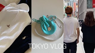 도쿄vlog | 뭘 또 잔뜩 사서 그것들을 소개합니다 (비비안웨스트우드 셔츠, 폴로니트, 한국택배 etc..) 깅엄체크네일, 대성공 비스트로 (神泉Hone, 代官山toco.)