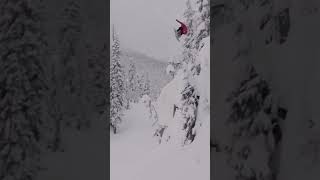 1080 and HUGE CLIFF drops. HAPPY BIRTHDAY Ryan Paterson. #snowboarding #skiing #cliffjumping