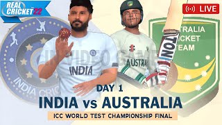 🔴 Live Day 1 - India vs Australia | World Test Championship Final 2023 Real cricket 22