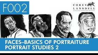 F002 - Faces - Basics of Portraiture - 4 studies