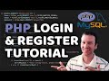 PHP Login System Tutorial with MYSQL