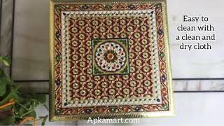 Minakari Chowki 16 Inch