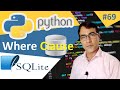 SQLite Where clause | Python tutorial for beginners - 69 | SQLite Database with Python