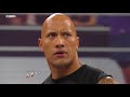 Raw The Rock and John Cena confront one another