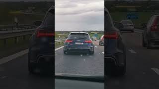 FAKE BMW M6 IS BEING SCHOOLED BY RS6 AUDI #sverige #audi #audirs6 #bmw #fake #cars