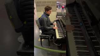 We found a random piano in the airport and did it live