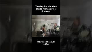 The day that Metallica played with an actual drummer... #drums #drummer #davelombardo #metallica