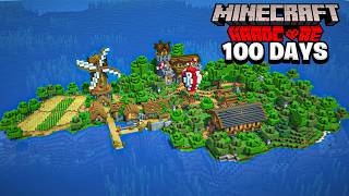 I Survived 100 Days on an Island in Hardcore Minecraft