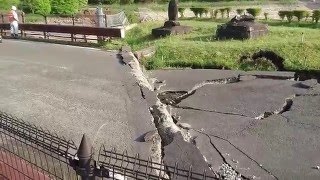 【熊本地震】【危険】 西原村地震の爪跡6 大切畑ダム周辺崩壊　2016 Kumamoto earthquake　 The largest earthquake in Kumamoto, Japan: