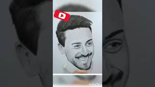 drawing of Tiger Shroff #shorts video