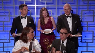 70th Emmy Awards: Meeting the Ernst and Young Accountants with Maya Rudolph and Fred Armisen