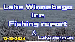 Lake Winnebago ICE fishing REPORT!! 12-19-2024