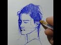 How to draw a face step by step ✍️ #art #drawing #portrait #viral #shorts #reels #trending #tutorial