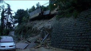 Intempéries: les dégâts à Sainte-Agnès dans les Alpes-Maritimes - 19/01