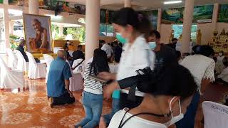 งานพิธีพระราชทานน้ำหลวงสรงศพ และสรงน้ำศพ พระเทพมงคลวัชโรดม (หลวงปู่แสง) วัดโพธิ์ชัย นาแก นครพนม