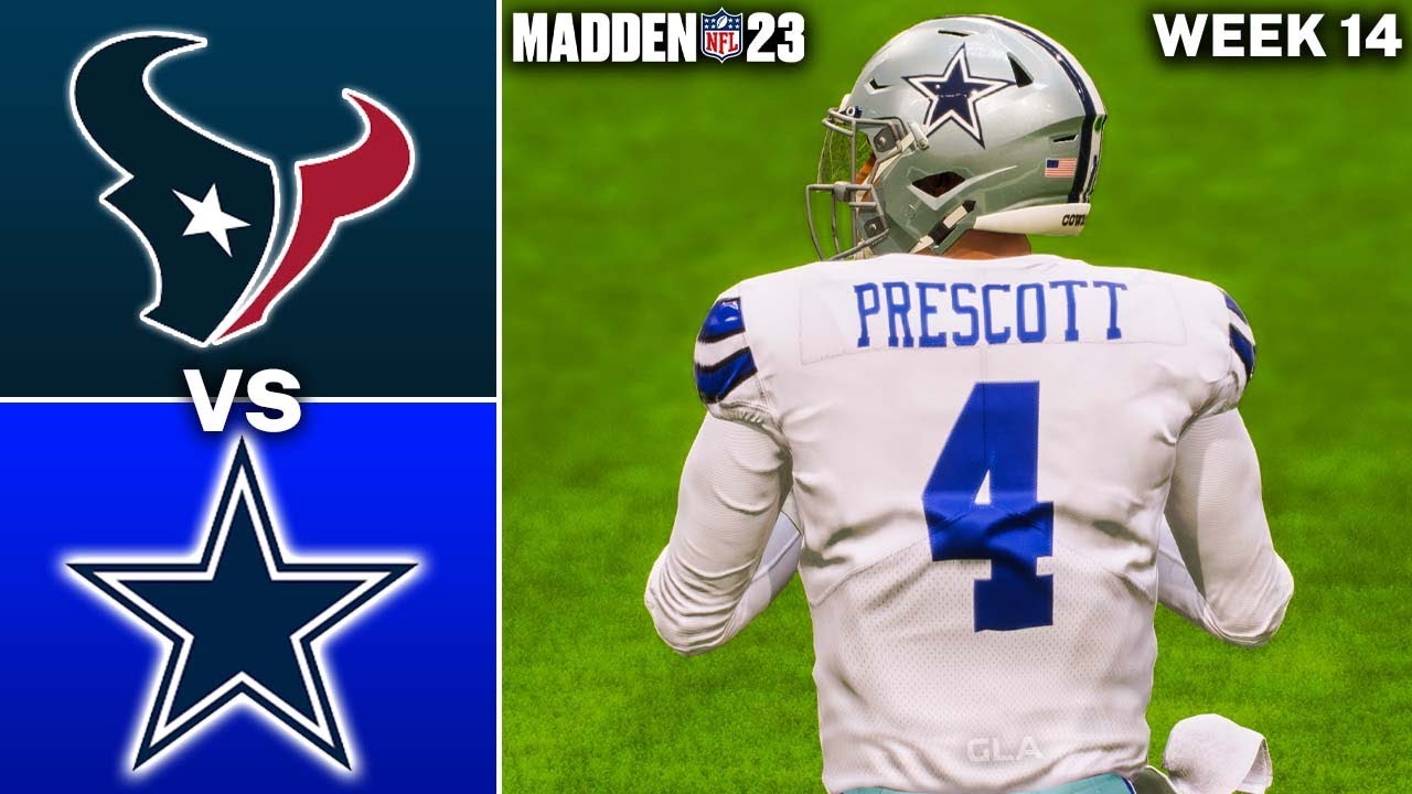 Texans Vs. Cowboys Week 14 Simulation Madden 23 Gameplay PS5 - YouTube